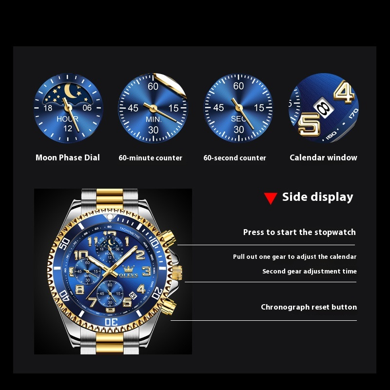 Multi-function Watch Men&